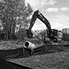 Installing a culvert at Stream #3